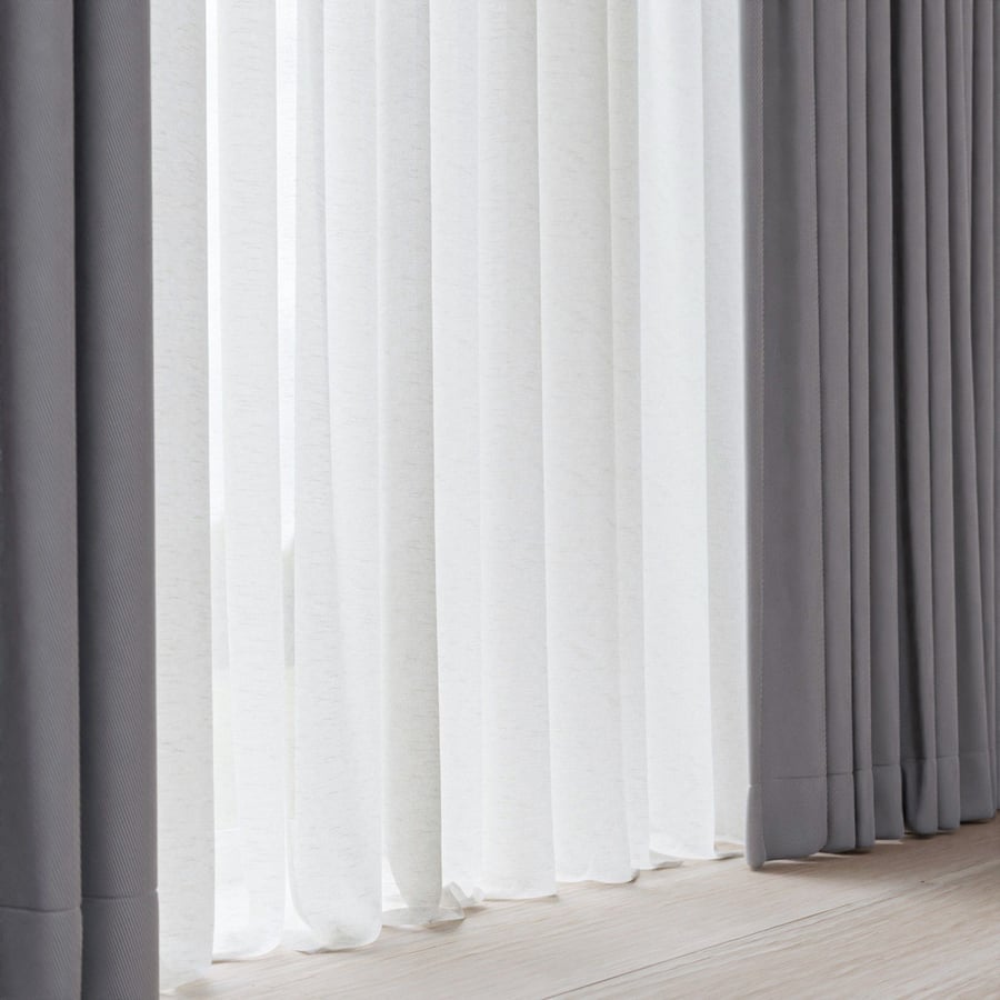 Fine Plain Sheer Drapery Fabric Texture, Natural