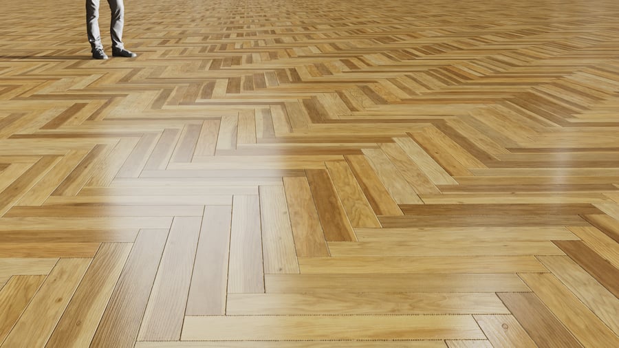 Reclaimed Herringbone Pattern Poplar Wood Flooring Texture