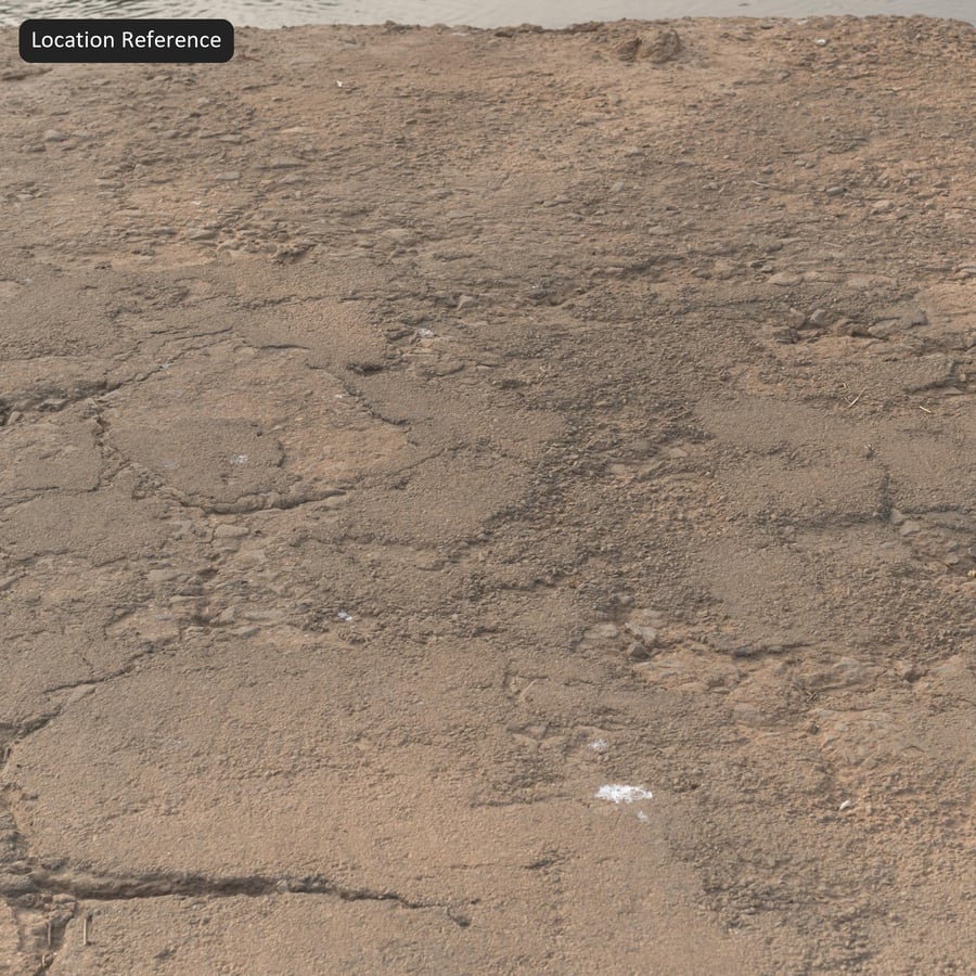 Текстура изъеденной грунтовой дороги