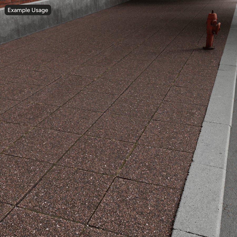 Textuur van vierkante tegels van aggregaat, rood