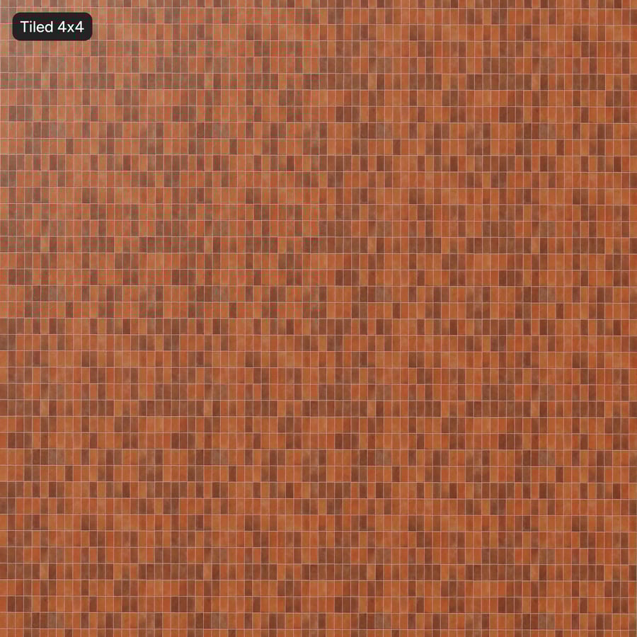 Textura de azulejo retangular em terracota mate, laranja escuro
