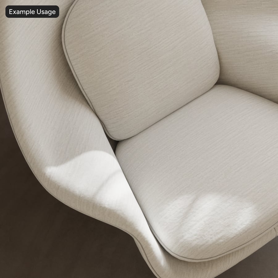 Tecido Chenille Listrado, Branco