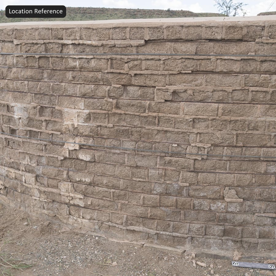 Weathered Adobe Mud Brick Wall Texture, Dusty Tan