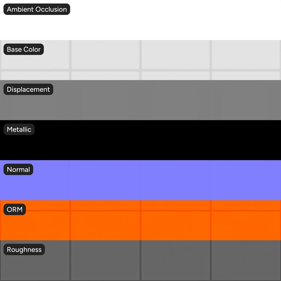 Plain Vinyl Tile Ceiling Texture, White