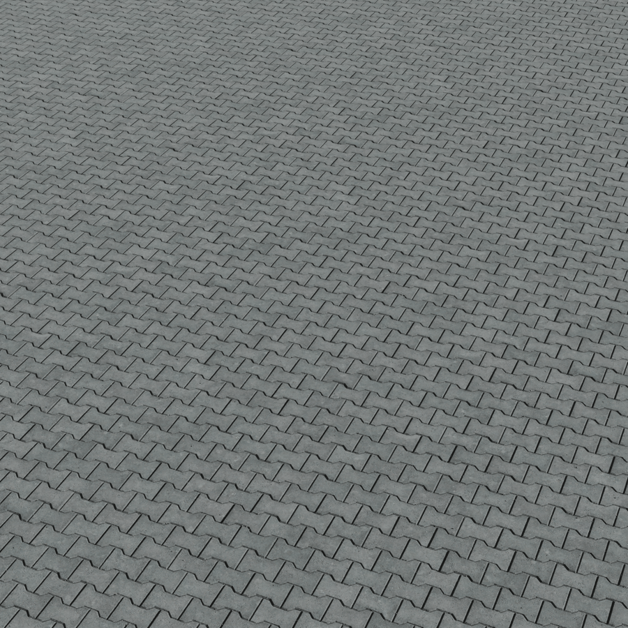 Dumbbell Concrete Paving Texture, Black