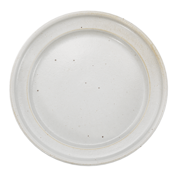 Speckled Ceramic Plate Model, White