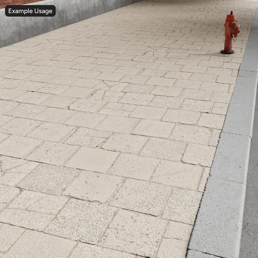 Gebarsten stenen bestratingtextuur