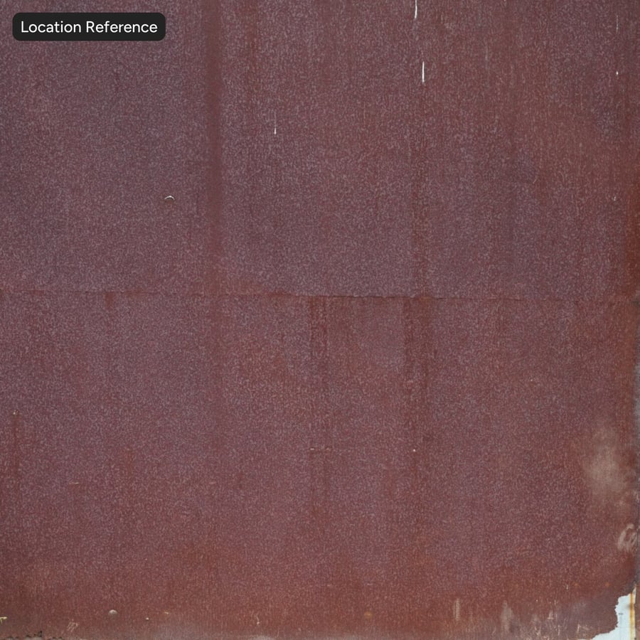Textura de metal enferrujado com riscas, vermelho terra
