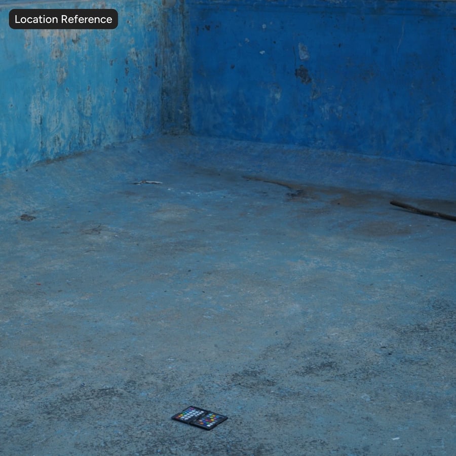 Textura de gesso pintado danificado, azul claro