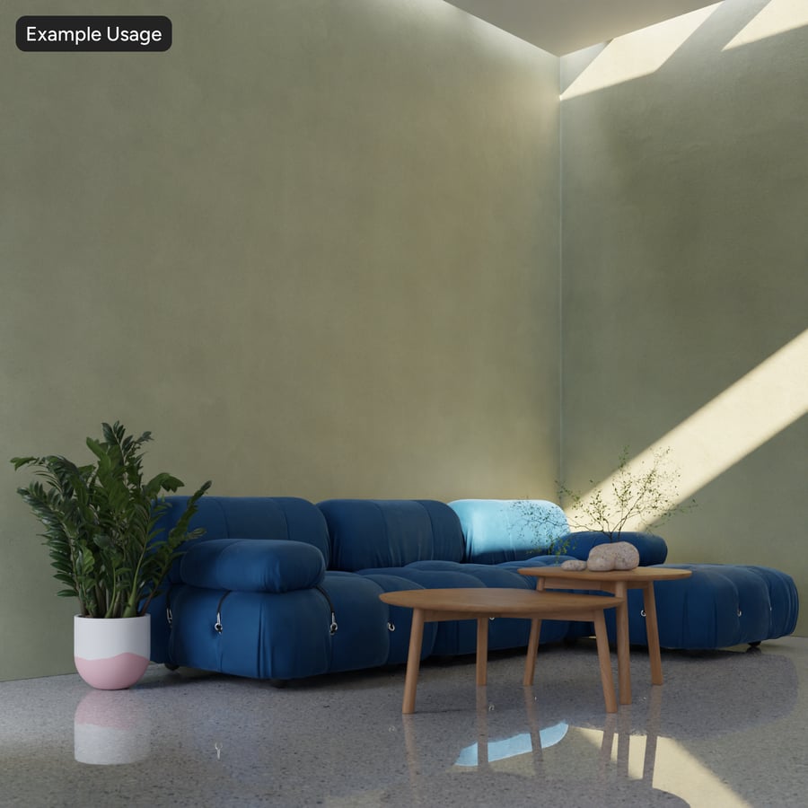 Textura de gesso mate com bolhas, verde