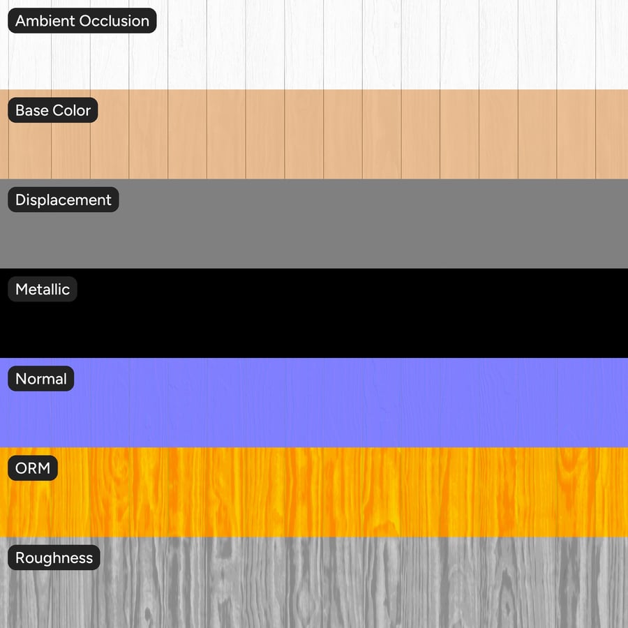 Smooth Accoya Wood Board Texture, Light Ivory