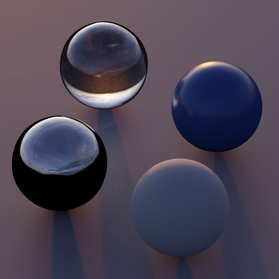 Traînée de vapeur claire au coucher du soleil, ciel extérieur, HDRI