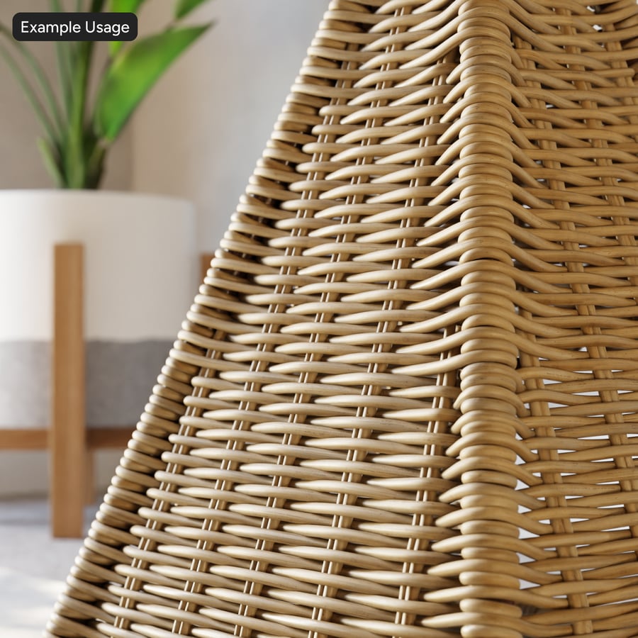 Unwrapped Wicker Texture, Light Brown