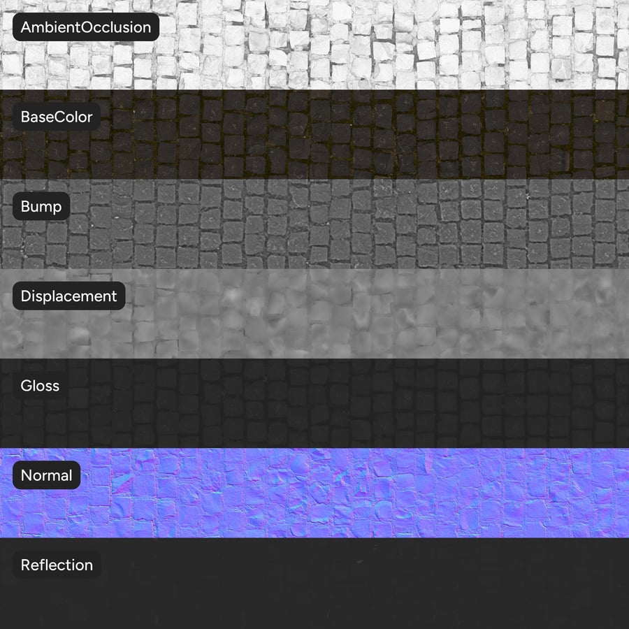 Textura de rua quadrada de paralelepípedos, preta