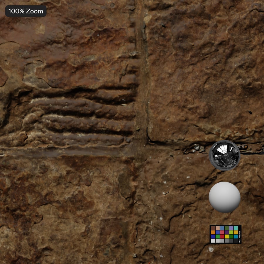 Ancient Square Stone Tile Texture
