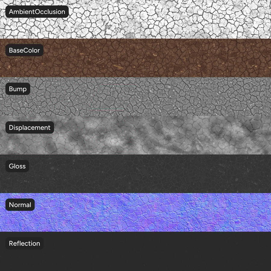 Textura de terra rachada