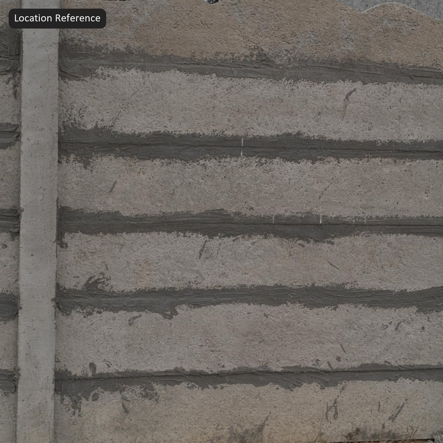 Textura zchátralé betonové fasády, špinavě bílá