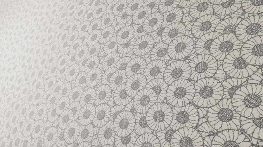 Orakelblume Pattern Upholstery Fabric Texture, Blush Pink & Grey