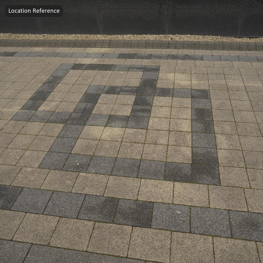 Weathered Rectangular Stone Paver Texture, Beige