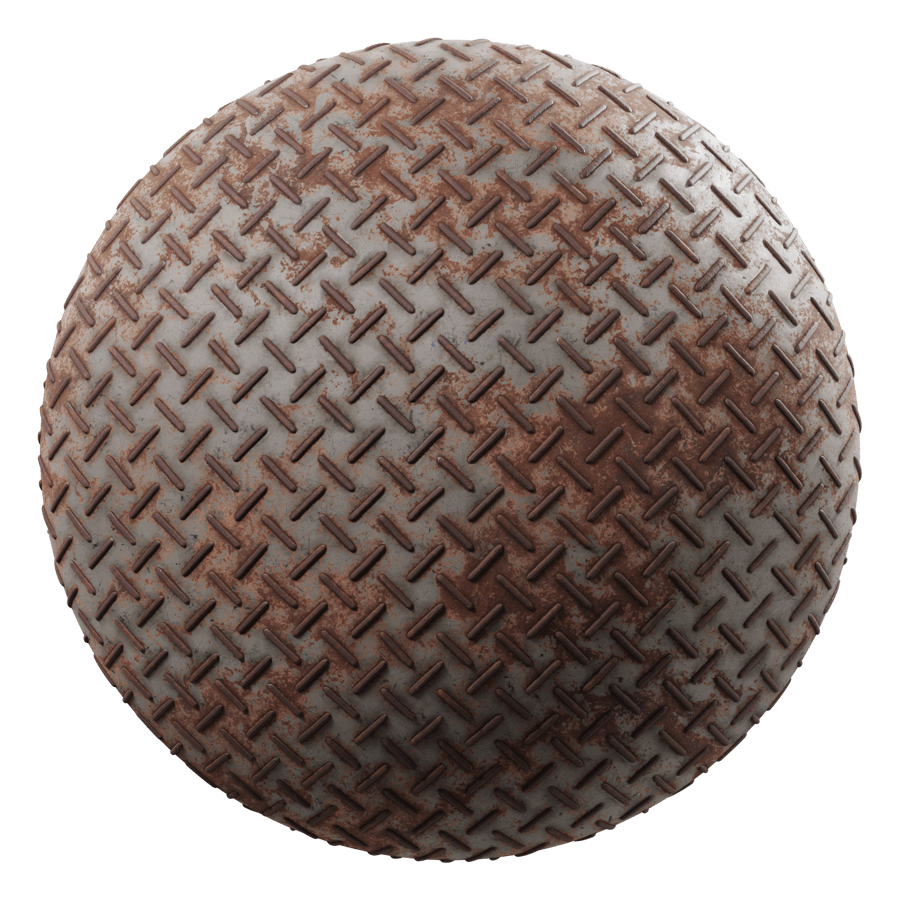 Rusted Tread Plate Metal Texture
