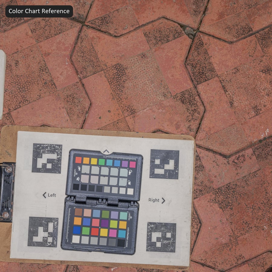 Dirty Interlocking Paver Texture, Red