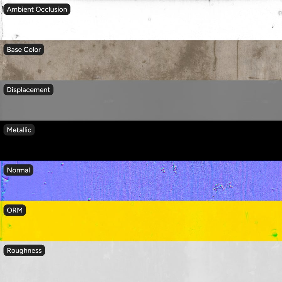 Dirty Concrete Panel Ceiling Texture