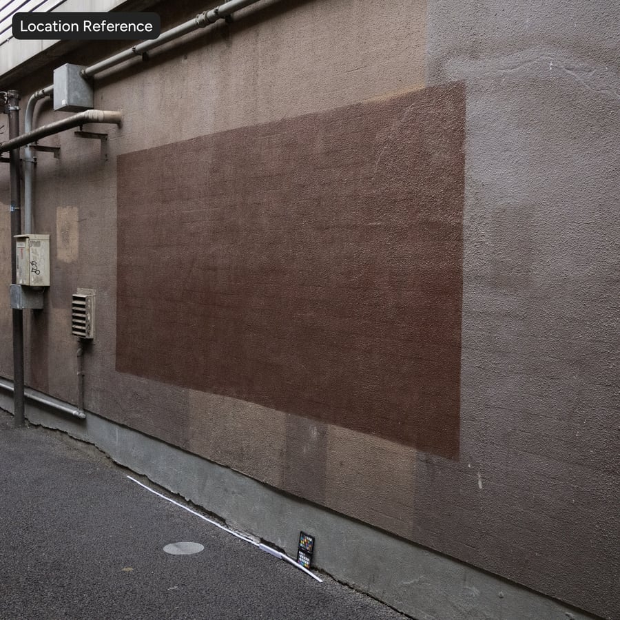 Painted Grooved Stucco Plaster Wall Texture, Red