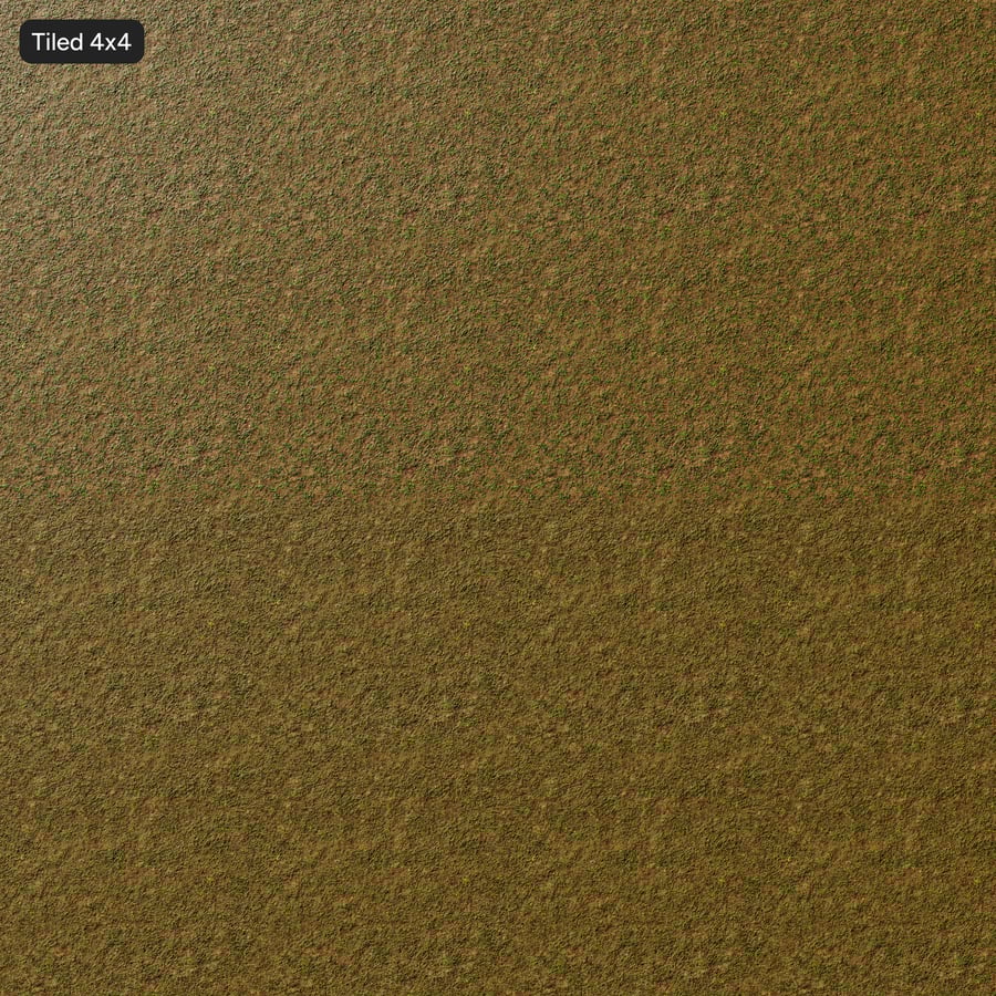 Textura de relva irregular e cheia de ervas daninhas