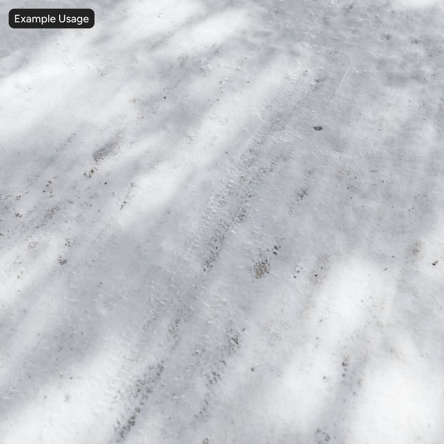 Marques de pneus sur route enneigée Texture