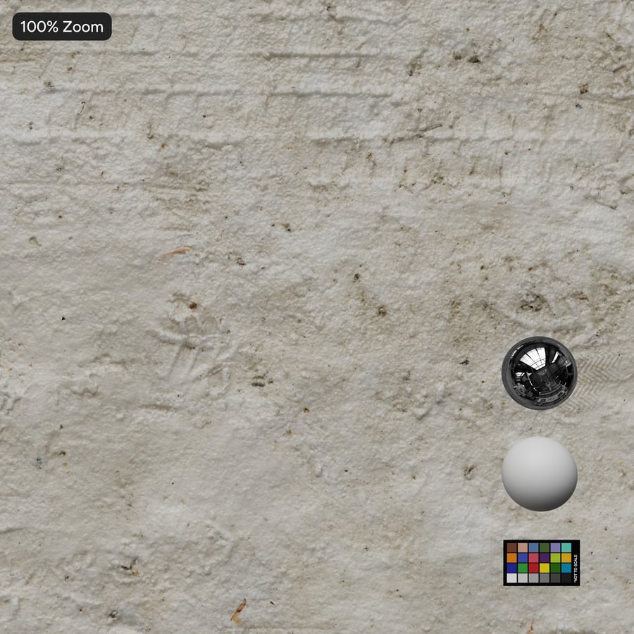 Текстура следов на грязном снегу