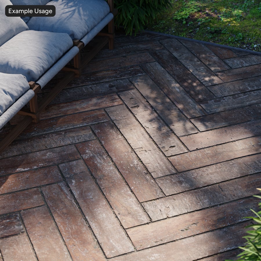 Texture de carreaux de travertin en chevrons