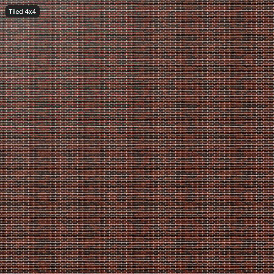 Running Bond Brick Wall Texture, Red and Black