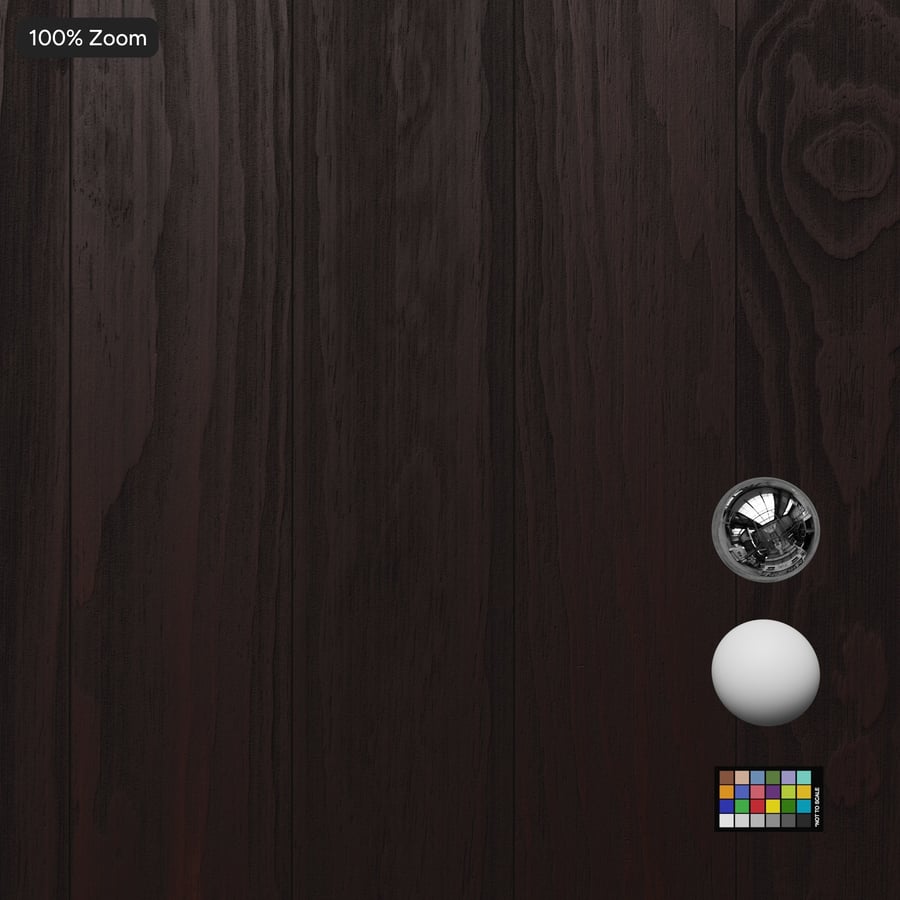 Thermal Radiata Wood Board Texture, Black Cherry