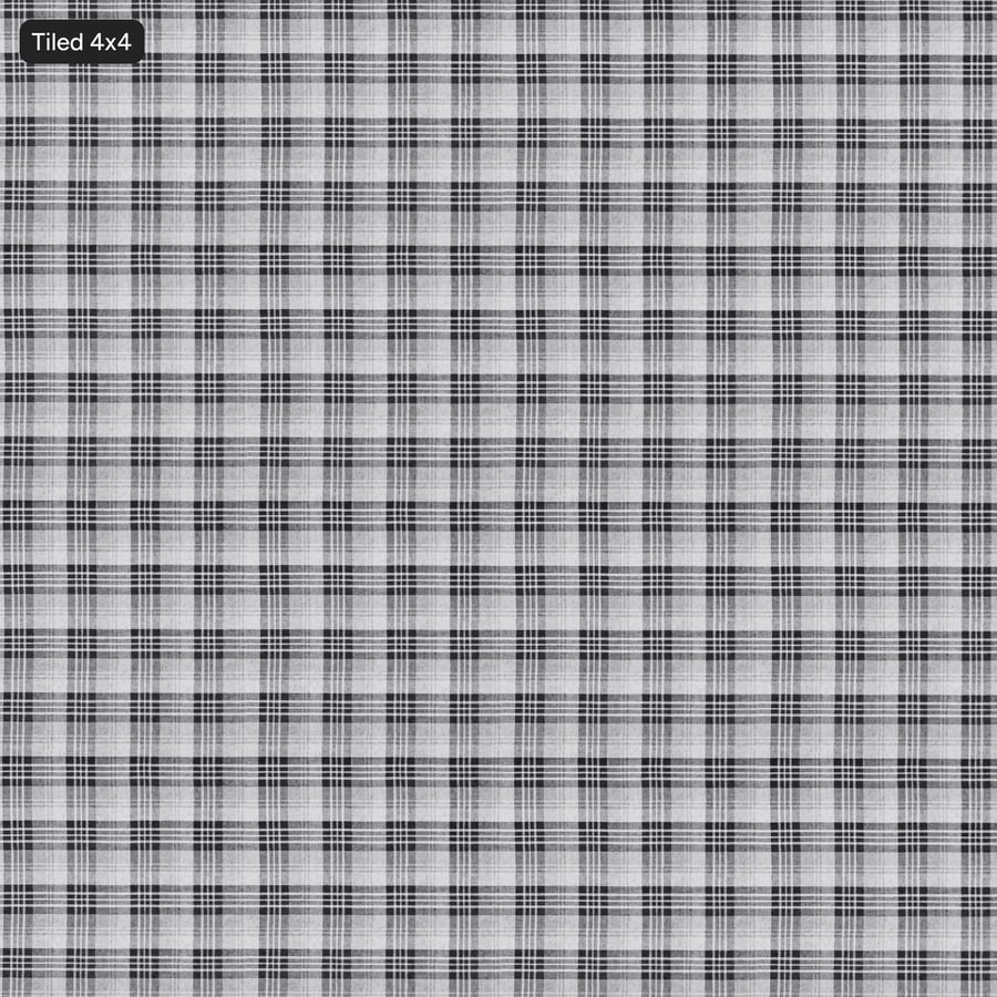 Tartan Katoenen Ruit Stof Textuur, Grijs