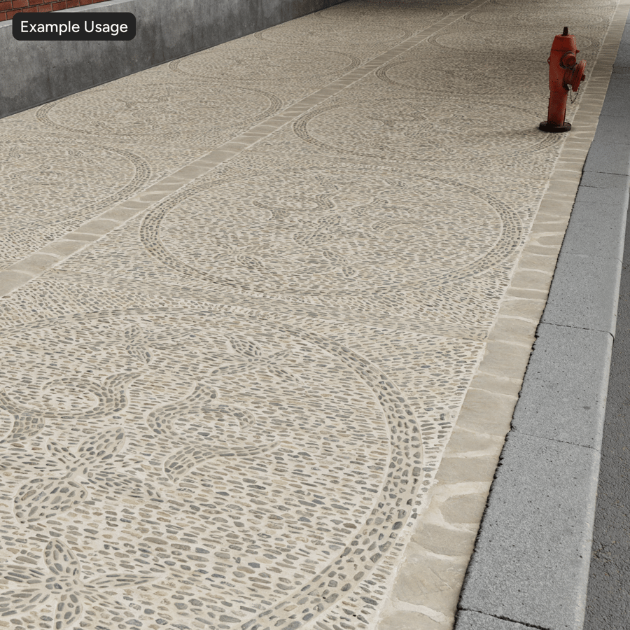 Texture de trottoir en pavés deocratique