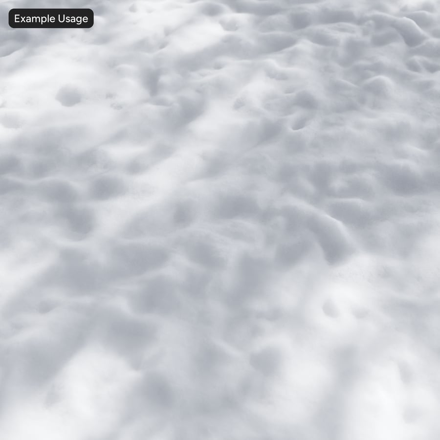 Текстура свежего густого снега