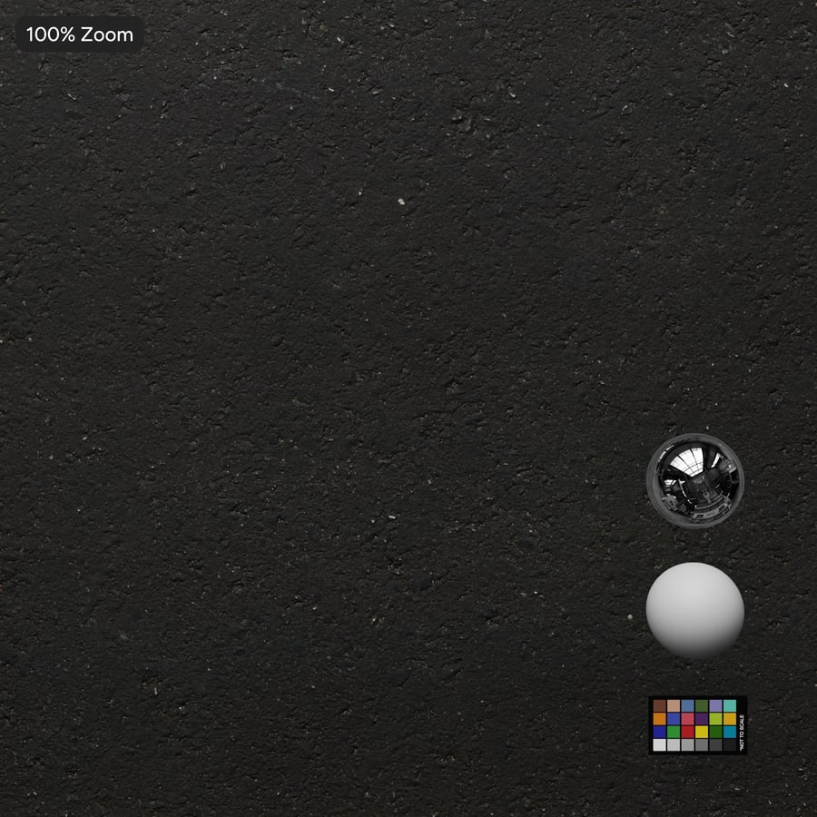 Clean Smooth Asphalt Texture, Black