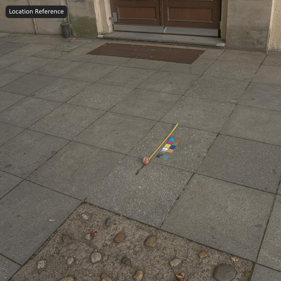 Vierkante granieten bestrating