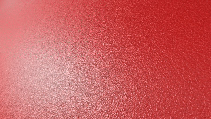 Textura de tecido em couro granulado, vermelho