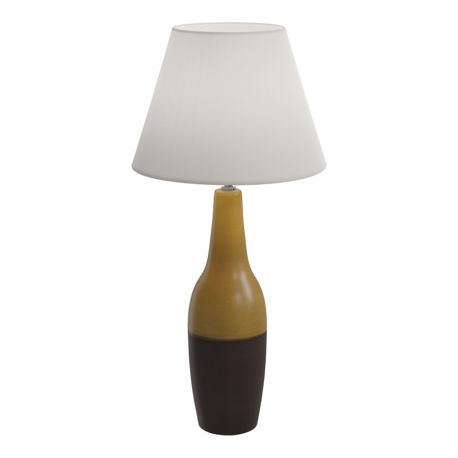 Eno Ceramic Arata Brownness Shade Lamp Model, Brown