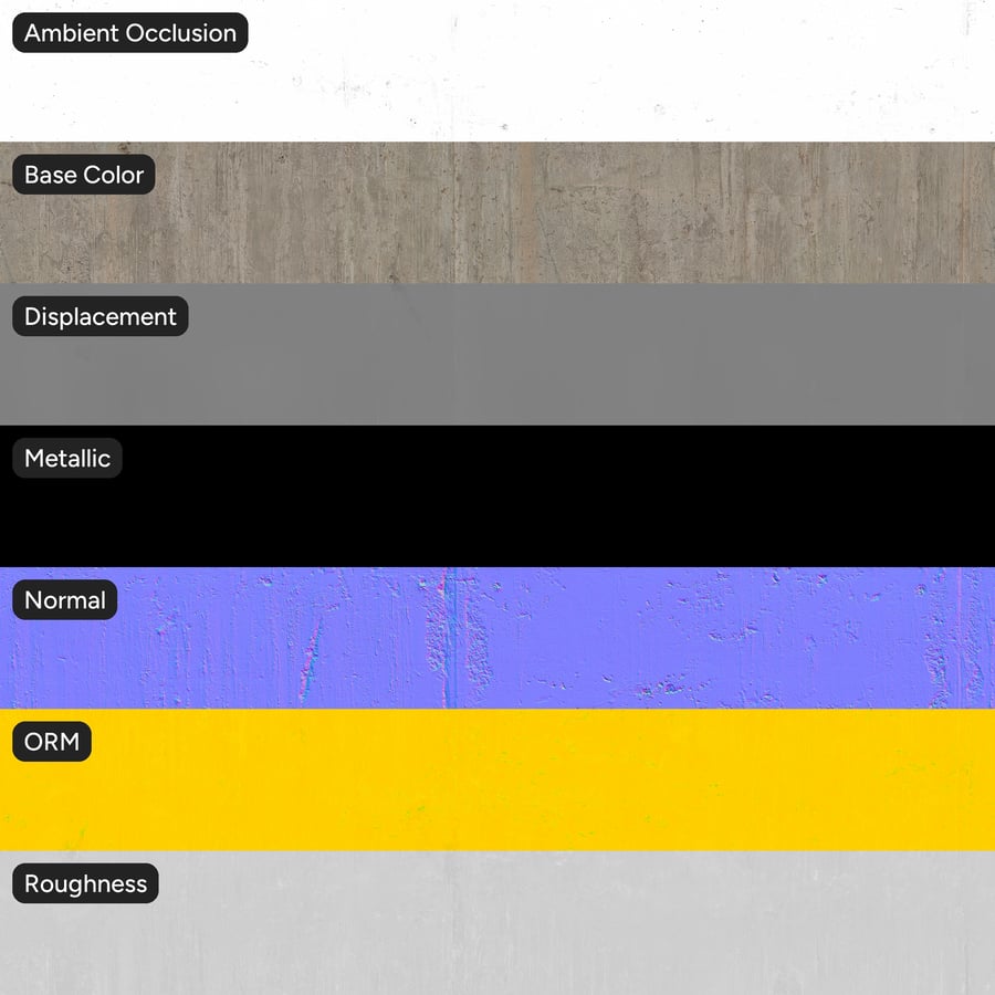 Weathered Board Form Concrete Wall Texture, Warm Off-White