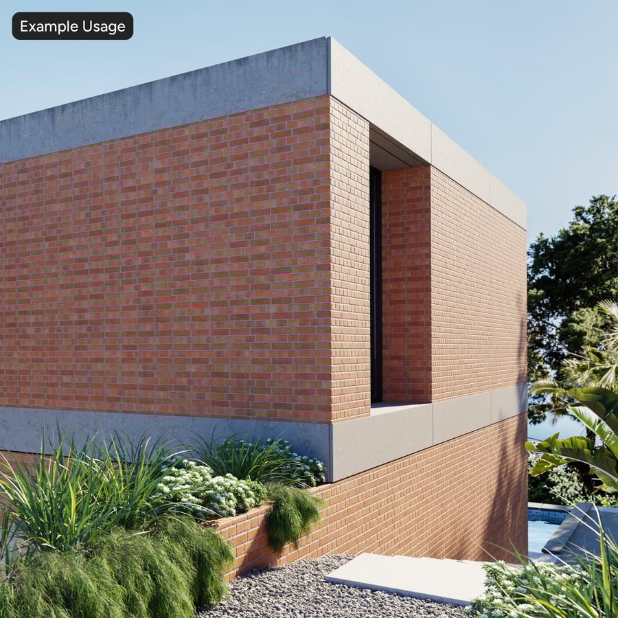 Dragfaced English Bond Clay Brick Wall Texture