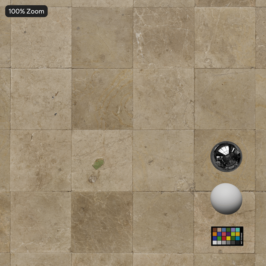 Matte Square Marble Tile Texture
