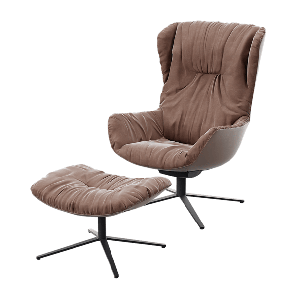 Replica Freifrau Doze Fauteuil Model, Koel Bruin