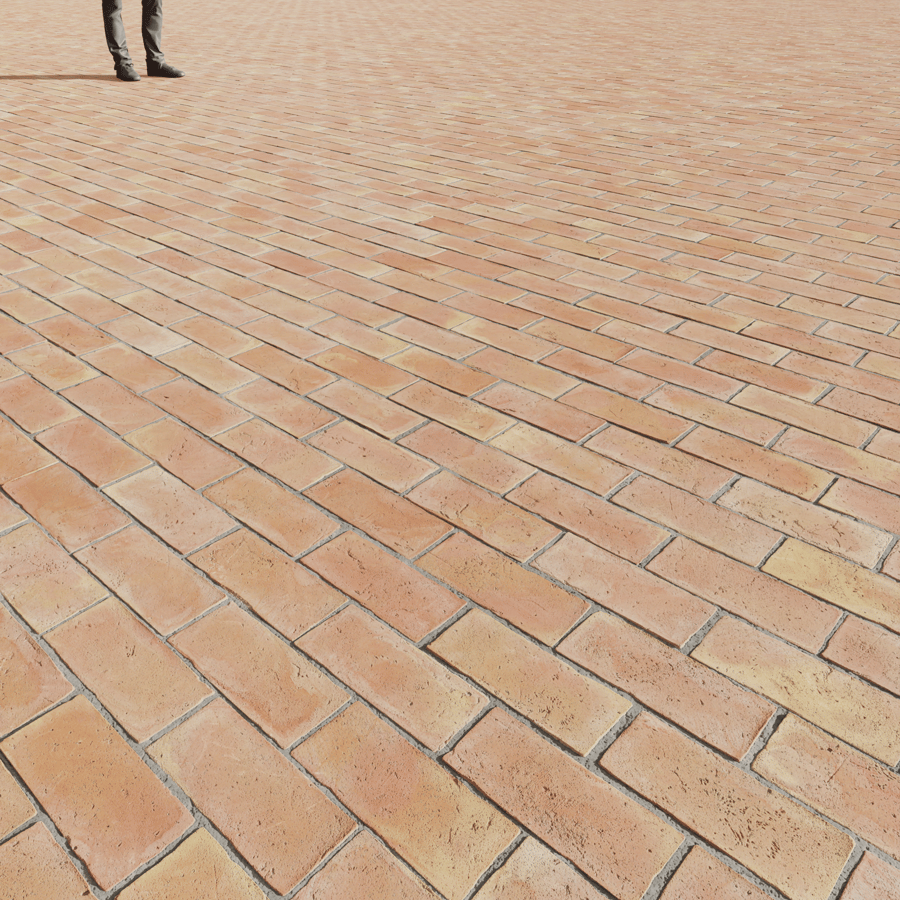 Brick Bond Terracotta Tile Texture