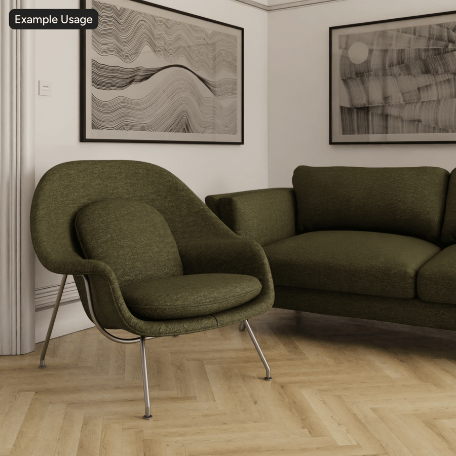 Tecido Chenille Liso, Verde