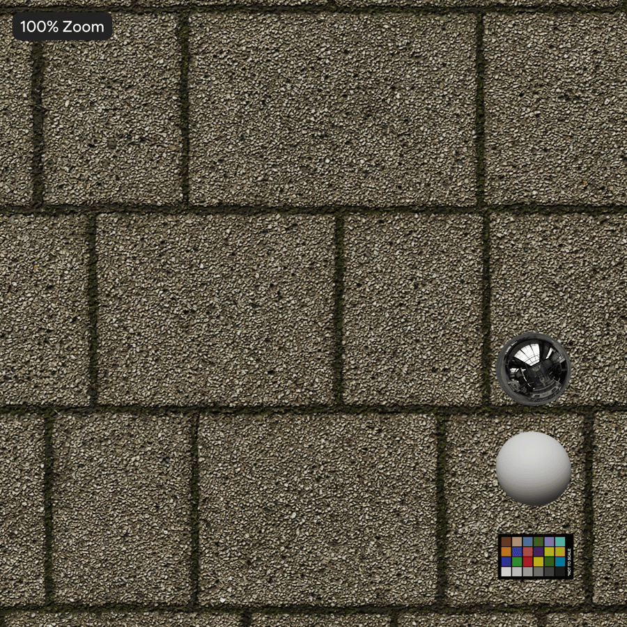 Square Aggregate Stone Paver Texture