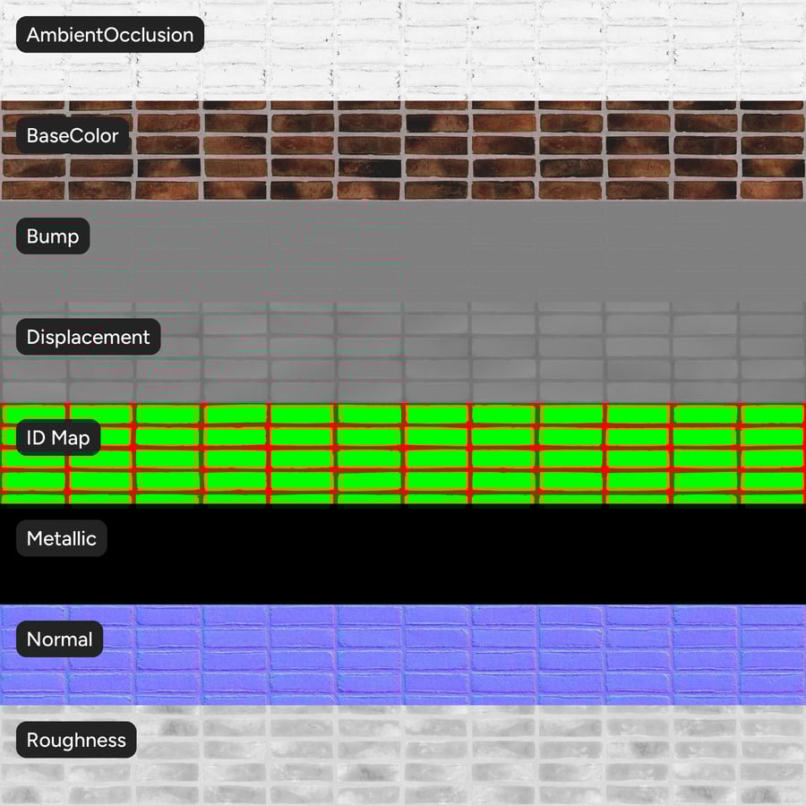 Sandfaced Stack Bond Brick Wall Texture, Orange