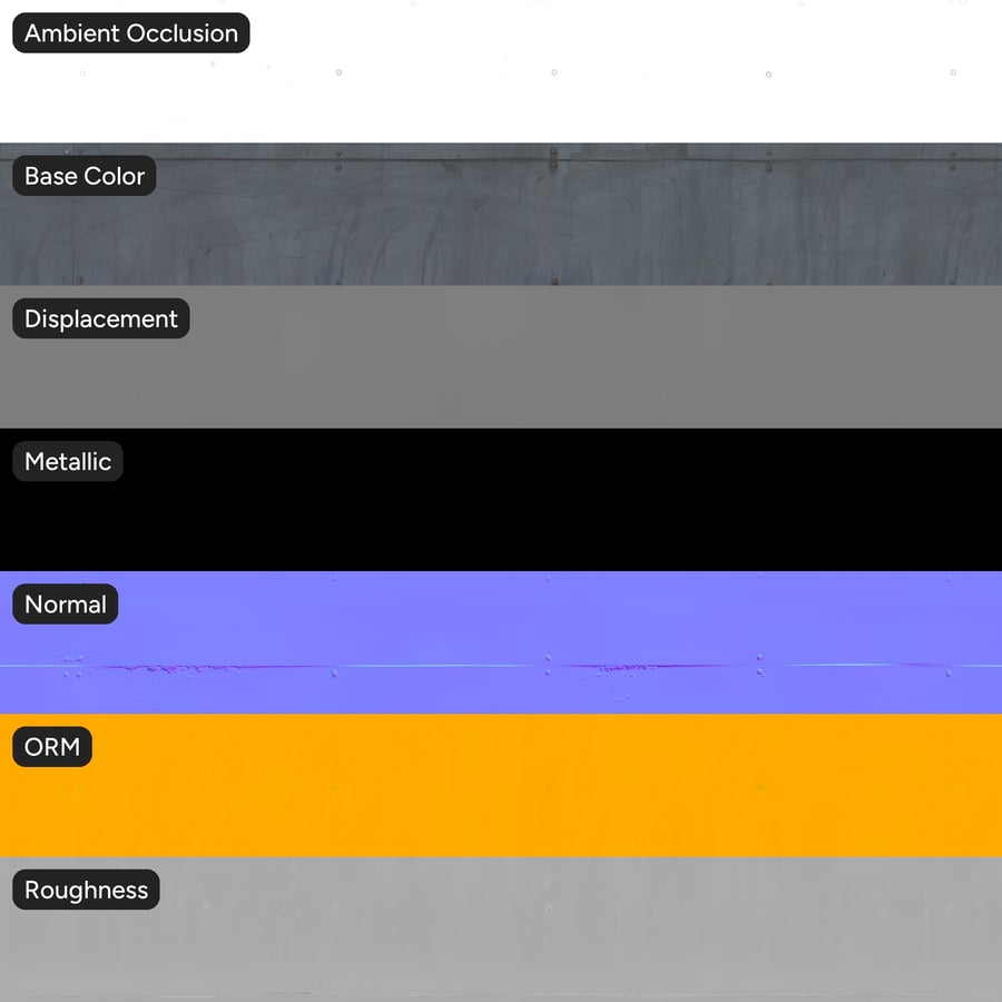 Tekstur Dinding Logam Cat Matte Bergaris Usang