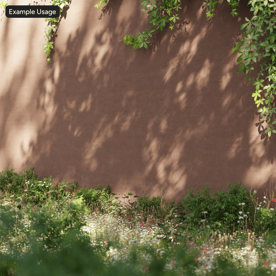 Painted Grooved Stucco Plaster Wall Texture, Red